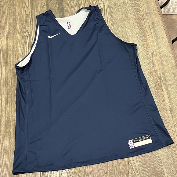 Nike Other - NWT Nike NBA Team Player Issue Basketball Jersey Vest Reversible Navy Blue XXL